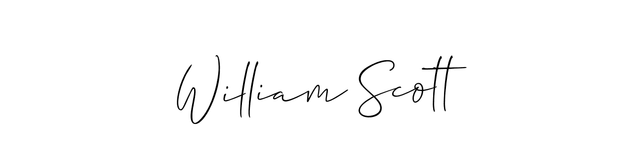 if you are searching for the best signature style for your name William Scott. so please give up your signature search. here we have designed multiple signature styles  using Allison_Script. William Scott signature style 2 images and pictures png