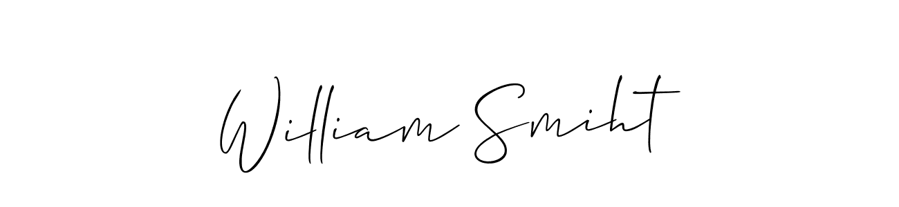 How to make William Smiht signature? Allison_Script is a professional autograph style. Create handwritten signature for William Smiht name. William Smiht signature style 2 images and pictures png