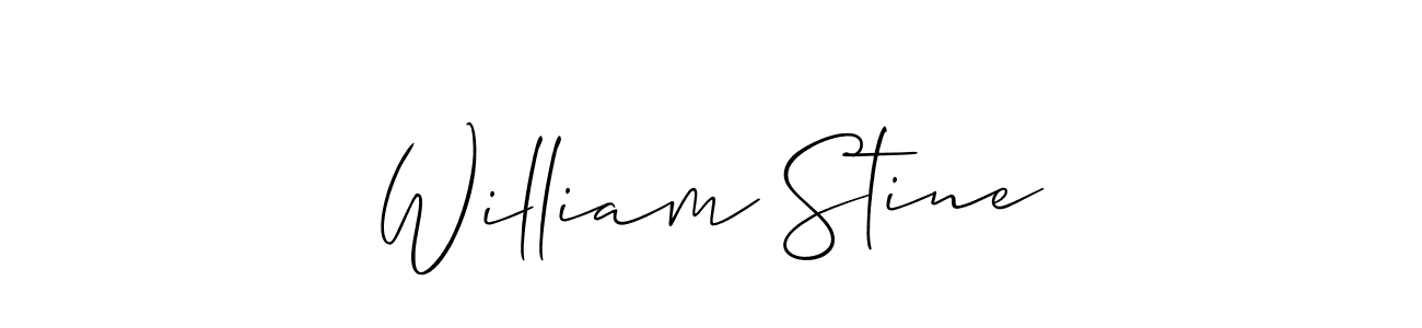 Make a beautiful signature design for name William Stine. Use this online signature maker to create a handwritten signature for free. William Stine signature style 2 images and pictures png