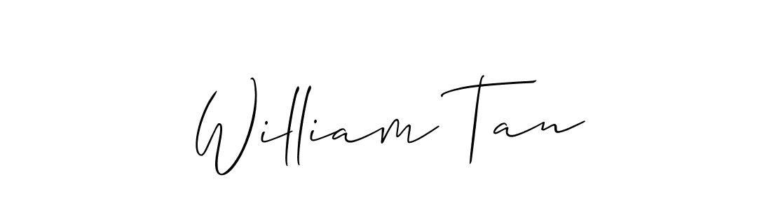 Make a beautiful signature design for name William Tan. With this signature (Allison_Script) style, you can create a handwritten signature for free. William Tan signature style 2 images and pictures png