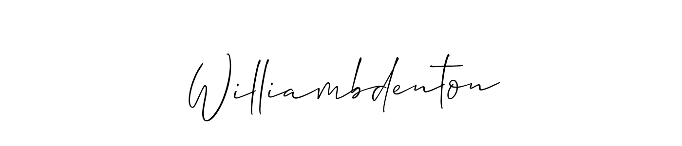 Allison_Script is a professional signature style that is perfect for those who want to add a touch of class to their signature. It is also a great choice for those who want to make their signature more unique. Get Williambdenton name to fancy signature for free. Williambdenton signature style 2 images and pictures png