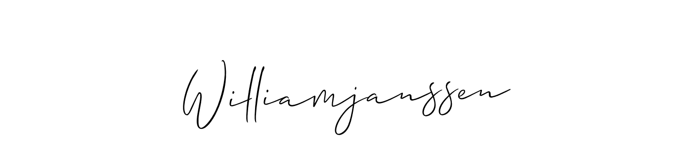 It looks lik you need a new signature style for name Williamjanssen. Design unique handwritten (Allison_Script) signature with our free signature maker in just a few clicks. Williamjanssen signature style 2 images and pictures png