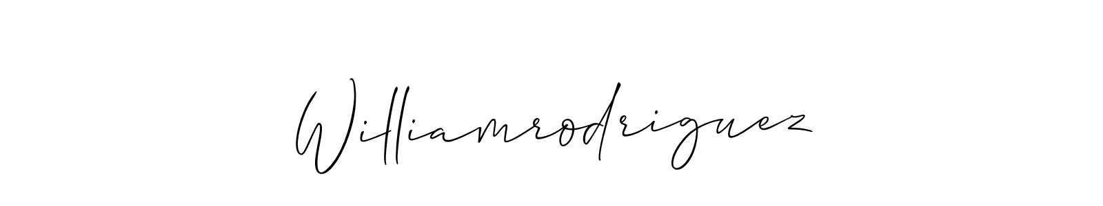 Check out images of Autograph of Williamrodriguez name. Actor Williamrodriguez Signature Style. Allison_Script is a professional sign style online. Williamrodriguez signature style 2 images and pictures png