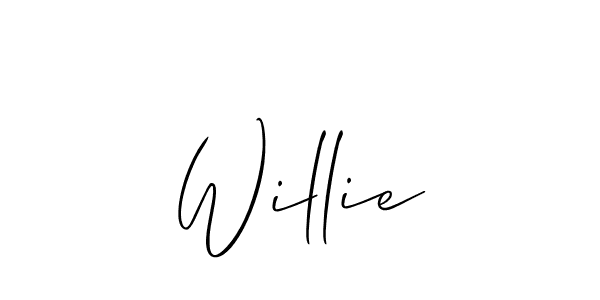 Willie stylish signature style. Best Handwritten Sign (Allison_Script) for my name. Handwritten Signature Collection Ideas for my name Willie. Willie signature style 2 images and pictures png