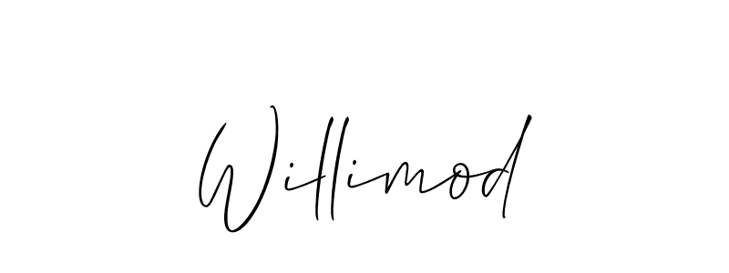 How to make Willimod signature? Allison_Script is a professional autograph style. Create handwritten signature for Willimod name. Willimod signature style 2 images and pictures png