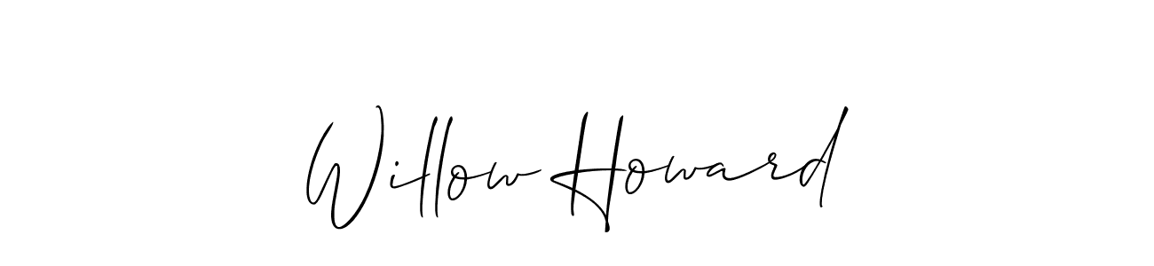 See photos of Willow Howard official signature by Spectra . Check more albums & portfolios. Read reviews & check more about Allison_Script font. Willow Howard signature style 2 images and pictures png