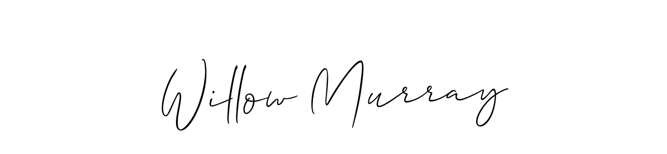 How to make Willow Murray signature? Allison_Script is a professional autograph style. Create handwritten signature for Willow Murray name. Willow Murray signature style 2 images and pictures png