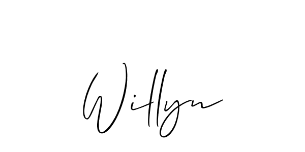 You can use this online signature creator to create a handwritten signature for the name Willyn. This is the best online autograph maker. Willyn signature style 2 images and pictures png