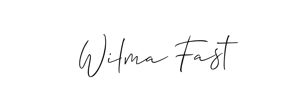 Check out images of Autograph of Wilma Fast name. Actor Wilma Fast Signature Style. Allison_Script is a professional sign style online. Wilma Fast signature style 2 images and pictures png