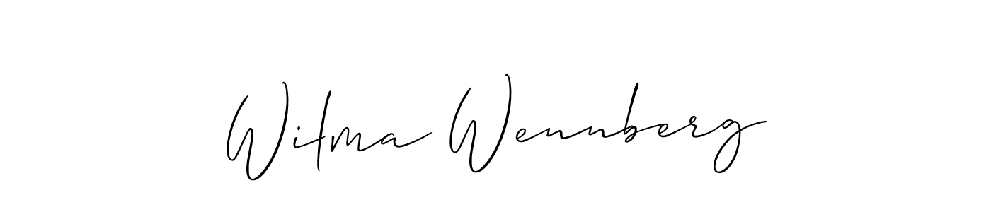 Here are the top 10 professional signature styles for the name Wilma Wennberg. These are the best autograph styles you can use for your name. Wilma Wennberg signature style 2 images and pictures png