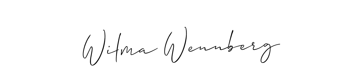 Once you've used our free online signature maker to create your best signature Allison_Script style, it's time to enjoy all of the benefits that Wilma Wennberg name signing documents. Wilma Wennberg signature style 2 images and pictures png