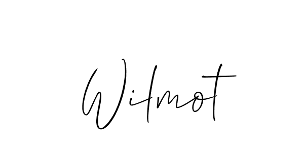 The best way (Allison_Script) to make a short signature is to pick only two or three words in your name. The name Wilmot include a total of six letters. For converting this name. Wilmot signature style 2 images and pictures png