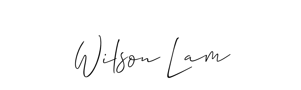 It looks lik you need a new signature style for name Wilson Lam. Design unique handwritten (Allison_Script) signature with our free signature maker in just a few clicks. Wilson Lam signature style 2 images and pictures png