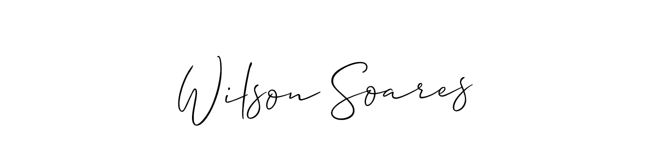 Design your own signature with our free online signature maker. With this signature software, you can create a handwritten (Allison_Script) signature for name Wilson Soares. Wilson Soares signature style 2 images and pictures png