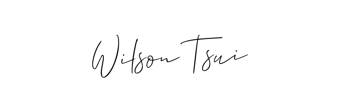 Wilson Tsui stylish signature style. Best Handwritten Sign (Allison_Script) for my name. Handwritten Signature Collection Ideas for my name Wilson Tsui. Wilson Tsui signature style 2 images and pictures png