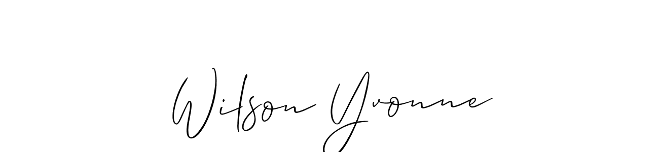 This is the best signature style for the Wilson Yvonne name. Also you like these signature font (Allison_Script). Mix name signature. Wilson Yvonne signature style 2 images and pictures png