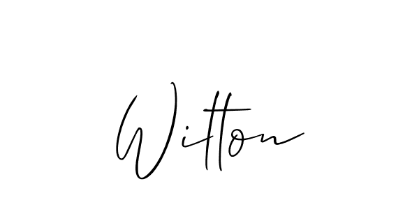 Use a signature maker to create a handwritten signature online. With this signature software, you can design (Allison_Script) your own signature for name Wilton. Wilton signature style 2 images and pictures png