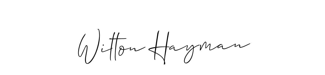 Allison_Script is a professional signature style that is perfect for those who want to add a touch of class to their signature. It is also a great choice for those who want to make their signature more unique. Get Wilton Hayman name to fancy signature for free. Wilton Hayman signature style 2 images and pictures png