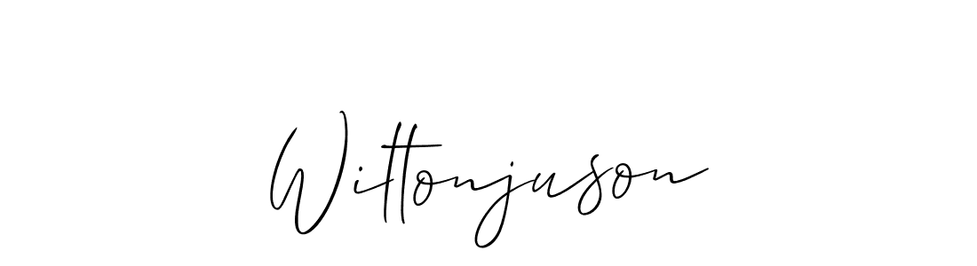 It looks lik you need a new signature style for name Wiltonjuson. Design unique handwritten (Allison_Script) signature with our free signature maker in just a few clicks. Wiltonjuson signature style 2 images and pictures png