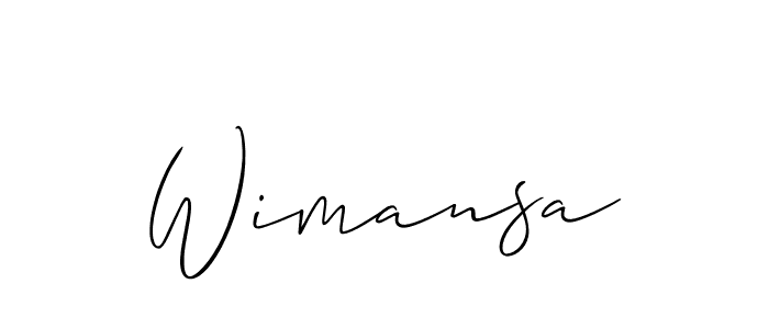 This is the best signature style for the Wimansa name. Also you like these signature font (Allison_Script). Mix name signature. Wimansa signature style 2 images and pictures png