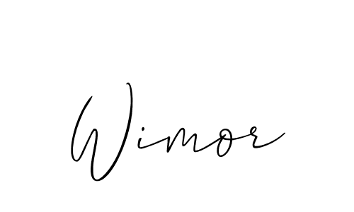 Design your own signature with our free online signature maker. With this signature software, you can create a handwritten (Allison_Script) signature for name Wimor. Wimor signature style 2 images and pictures png