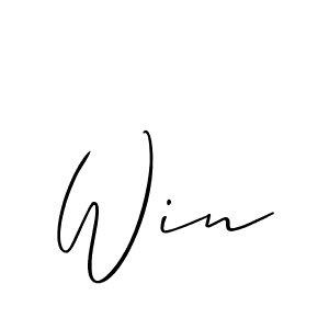 Design your own signature with our free online signature maker. With this signature software, you can create a handwritten (Allison_Script) signature for name Win. Win signature style 2 images and pictures png