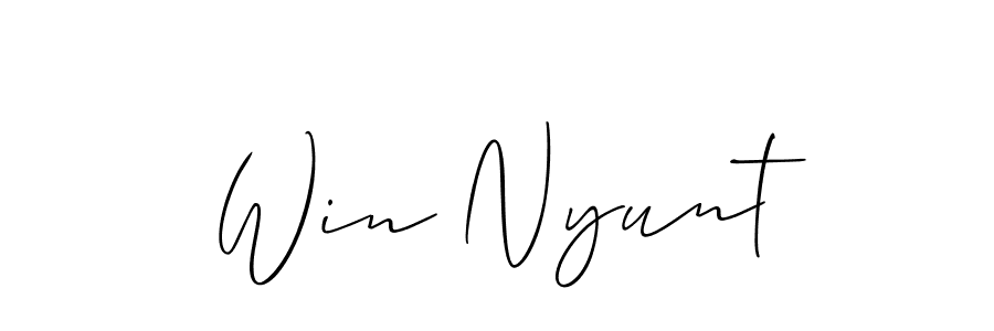 Once you've used our free online signature maker to create your best signature Allison_Script style, it's time to enjoy all of the benefits that Win Nyunt name signing documents. Win Nyunt signature style 2 images and pictures png