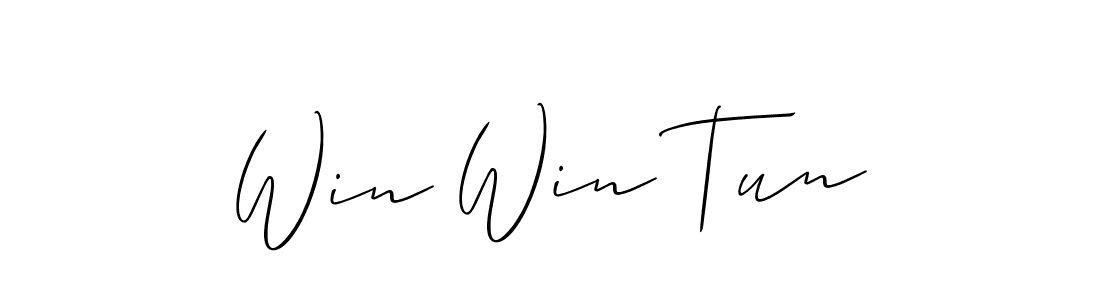 Once you've used our free online signature maker to create your best signature Allison_Script style, it's time to enjoy all of the benefits that Win Win Tun name signing documents. Win Win Tun signature style 2 images and pictures png