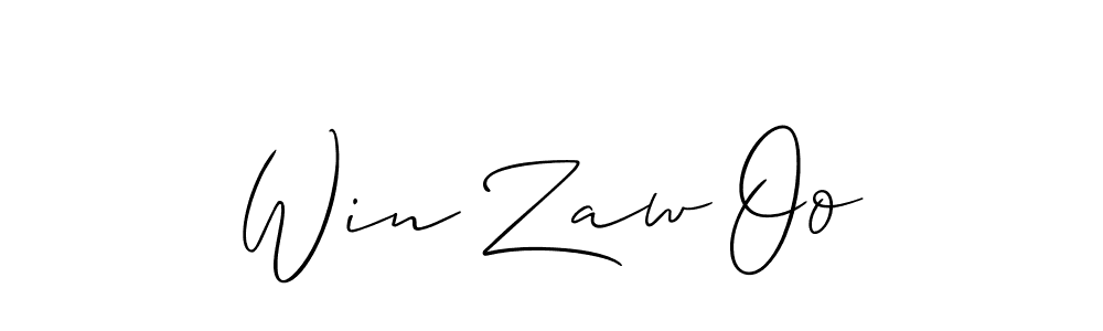 It looks lik you need a new signature style for name Win Zaw Oo. Design unique handwritten (Allison_Script) signature with our free signature maker in just a few clicks. Win Zaw Oo signature style 2 images and pictures png