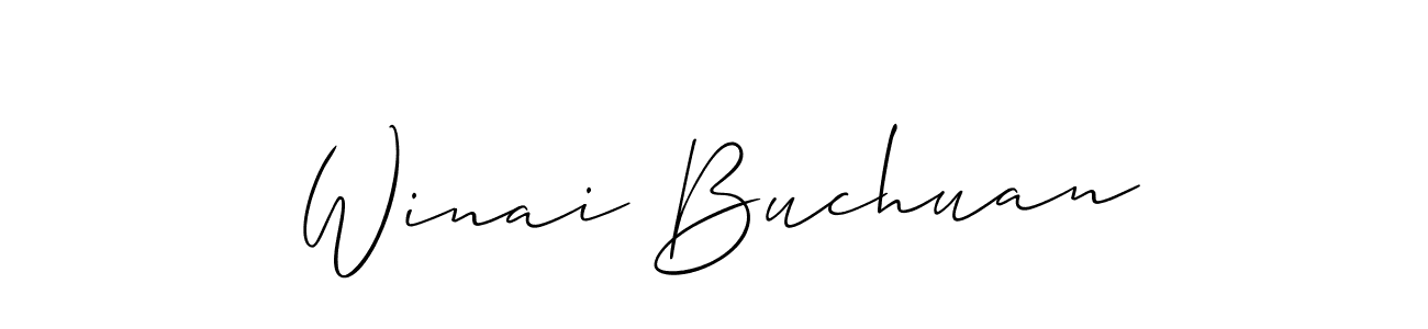 Similarly Allison_Script is the best handwritten signature design. Signature creator online .You can use it as an online autograph creator for name Winai Buchuan. Winai Buchuan signature style 2 images and pictures png