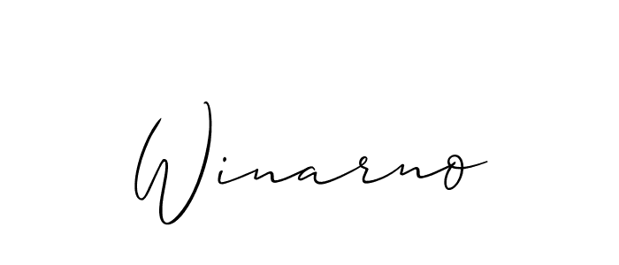 Also You can easily find your signature by using the search form. We will create Winarno name handwritten signature images for you free of cost using Allison_Script sign style. Winarno signature style 2 images and pictures png