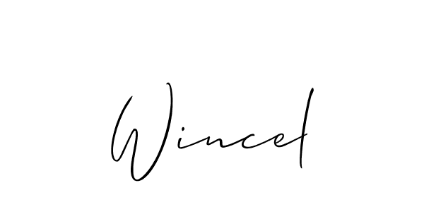 Also we have Wincel name is the best signature style. Create professional handwritten signature collection using Allison_Script autograph style. Wincel signature style 2 images and pictures png