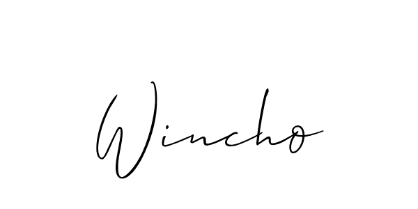 Make a beautiful signature design for name Wincho. Use this online signature maker to create a handwritten signature for free. Wincho signature style 2 images and pictures png