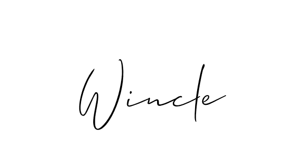 It looks lik you need a new signature style for name Wincle. Design unique handwritten (Allison_Script) signature with our free signature maker in just a few clicks. Wincle signature style 2 images and pictures png