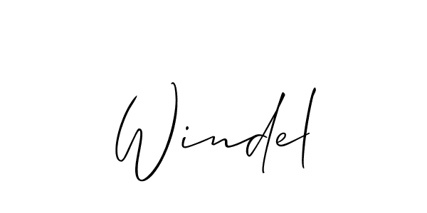 Use a signature maker to create a handwritten signature online. With this signature software, you can design (Allison_Script) your own signature for name Windel. Windel signature style 2 images and pictures png