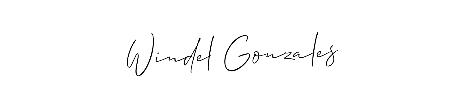 How to Draw Windel Gonzales signature style? Allison_Script is a latest design signature styles for name Windel Gonzales. Windel Gonzales signature style 2 images and pictures png
