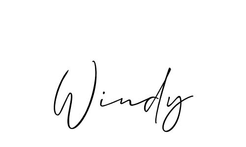 It looks lik you need a new signature style for name Windy. Design unique handwritten (Allison_Script) signature with our free signature maker in just a few clicks. Windy signature style 2 images and pictures png