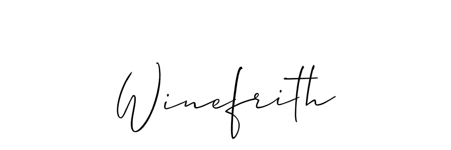 You can use this online signature creator to create a handwritten signature for the name Winefrith. This is the best online autograph maker. Winefrith signature style 2 images and pictures png