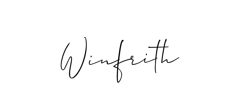 Make a beautiful signature design for name Winfrith. Use this online signature maker to create a handwritten signature for free. Winfrith signature style 2 images and pictures png