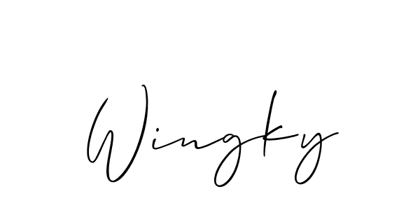 You can use this online signature creator to create a handwritten signature for the name Wingky. This is the best online autograph maker. Wingky signature style 2 images and pictures png