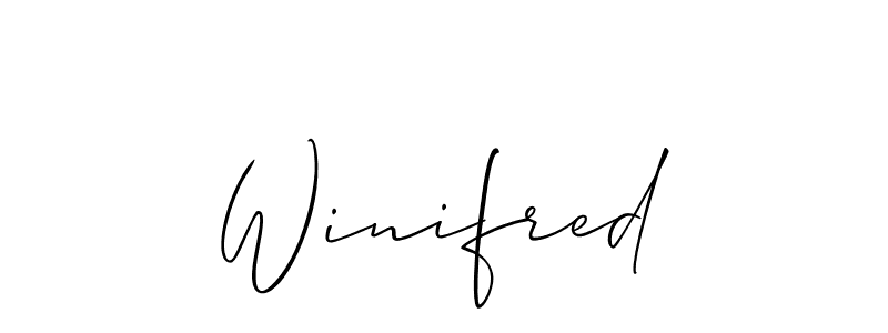 Best and Professional Signature Style for Winifred. Allison_Script Best Signature Style Collection. Winifred signature style 2 images and pictures png