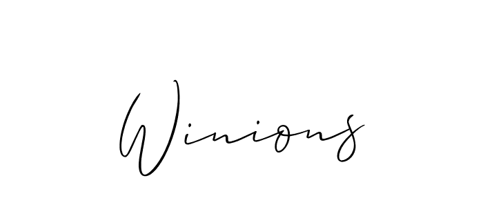 You can use this online signature creator to create a handwritten signature for the name Winions. This is the best online autograph maker. Winions signature style 2 images and pictures png