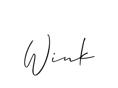 Also You can easily find your signature by using the search form. We will create Wink name handwritten signature images for you free of cost using Allison_Script sign style. Wink signature style 2 images and pictures png