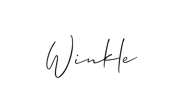 It looks lik you need a new signature style for name Winkle. Design unique handwritten (Allison_Script) signature with our free signature maker in just a few clicks. Winkle signature style 2 images and pictures png