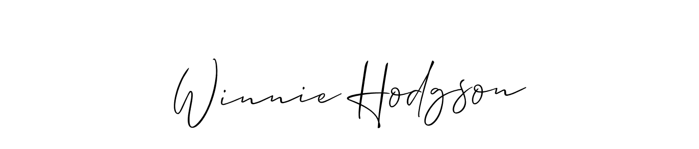 Design your own signature with our free online signature maker. With this signature software, you can create a handwritten (Allison_Script) signature for name Winnie Hodgson. Winnie Hodgson signature style 2 images and pictures png