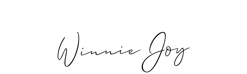 Similarly Allison_Script is the best handwritten signature design. Signature creator online .You can use it as an online autograph creator for name Winnie Joy. Winnie Joy signature style 2 images and pictures png