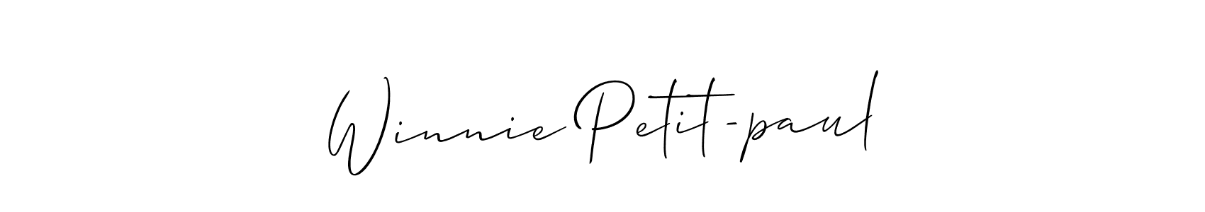 Create a beautiful signature design for name Winnie Petit-paul. With this signature (Allison_Script) fonts, you can make a handwritten signature for free. Winnie Petit-paul signature style 2 images and pictures png