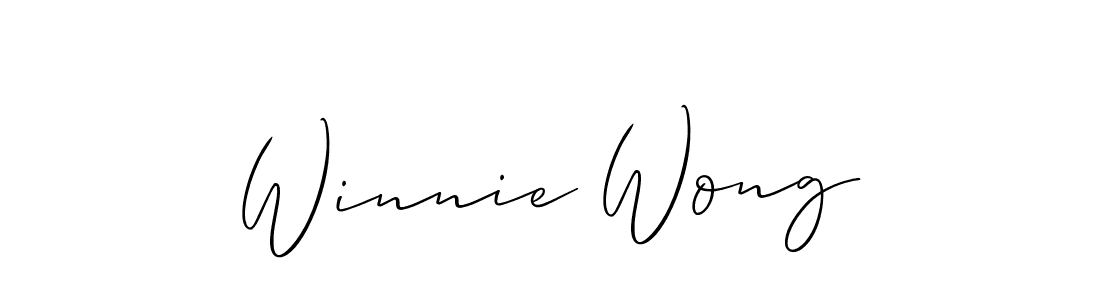 Make a beautiful signature design for name Winnie Wong. With this signature (Allison_Script) style, you can create a handwritten signature for free. Winnie Wong signature style 2 images and pictures png