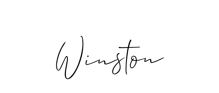 Winston stylish signature style. Best Handwritten Sign (Allison_Script) for my name. Handwritten Signature Collection Ideas for my name Winston. Winston signature style 2 images and pictures png
