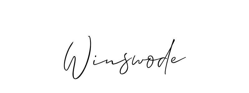Also we have Winswode name is the best signature style. Create professional handwritten signature collection using Allison_Script autograph style. Winswode signature style 2 images and pictures png